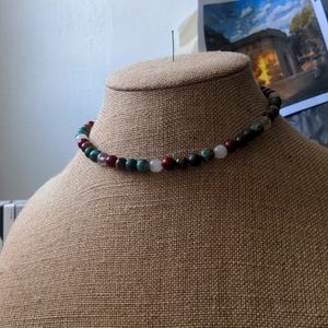 Tigers eye, moonstone, turquoise, rose quartz and bloodstone